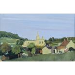 ***John Doyle (born 1928) - Watercolour - " Byland Abbey, Yorkshire", signed, 8ins x 12.5ins, in