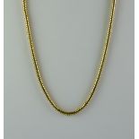 A 9ct Gold Snake Necklace, Modern, 630mm, gross weight 28.5g