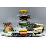 A Collection of Mostly Hornby Tin Plate "O" Gauge Trains, including - locomotive Southern No. 516, a