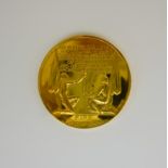 A 22ct Gold 1916-1966 Irish Easter Rising Commemorative Medallion, designed by Paul Vincze (1907-