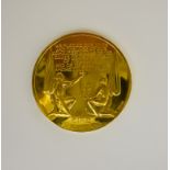 A 22ct Gold 1916-1966 Irish Easter Rising Commemorative Medallion, designed by Paul Vincze (1907-