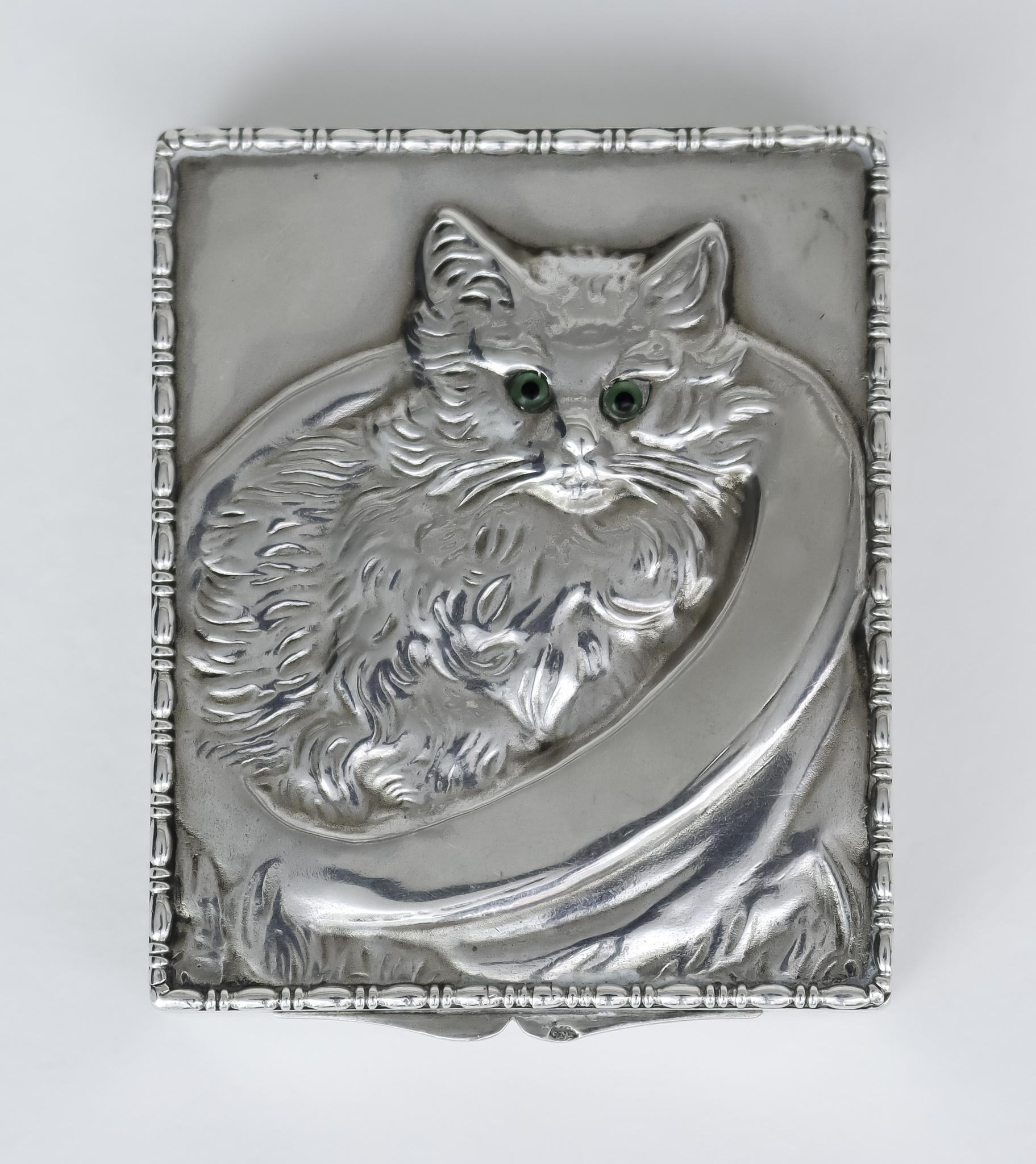 An Early 20th Century Austrian Silver Rectangular Box, possibly by Louis Kuppenheim, the lid