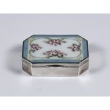 An Early 20th Century Continental Silver, Silver Gilt and Enamel Snuff Box, with import mark for