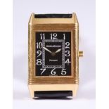 A Jaeger Le Coultre "Reverso" Manual Wind Wristwatch, 18ct rose gold case, 33mm x 23mm, Serial No.