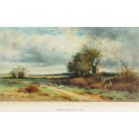 Henry John Sylvester Stannard (1870-1951) - Watercolour - "The Sheepdog's Reward", signed, 12.