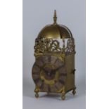 An Early 20th Century Brass Lantern Clock Pattern Mantel Clock, by Winterhalder & Hofmeier, and