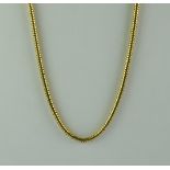 A 9ct Gold Snake Necklace, Modern, 700mm overall, gross weight 30.6g