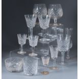 A Waterford Cut Glass 'Alana' Pattern Part Table Service, (49 pieces)