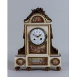 An Early 19th Century Gilt Metal Mounted White Marble Mantel Clock, by Revel A Paris, No. 5776,