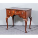 A 1930's Burr Walnut and Walnut Low Boy of "18th Century" Design, with wide crossbanded top and