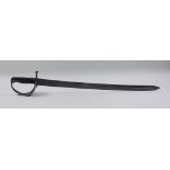 A Cutlass Sword Bayonet, 1871, 26ins plain steel blade, composite grips, steel guard, 33ins overall