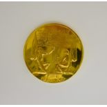 A 22ct Gold 1916-1966 Irish Easter Rising Commemorative Medallion, designed by Paul Vincze (1907-