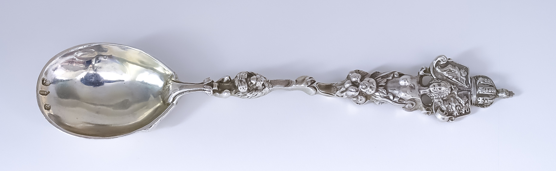A 19th Century Continental Silver Spoon, possibly Dutch, with import marks for Louis Landsberg,