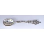 A 19th Century Continental Silver Spoon, possibly Dutch, with import marks for Louis Landsberg,