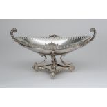 An Edward VII Silver Oval Two-Handled Table Basket, by the Goldsmiths and Silversmiths Company