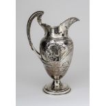 A Late Victorian Silver Water Pot, by Edward Barnard & Sons Ltd., London 1899, of Art Nouveau