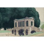 William John Palmer-Jones (1887-1974) - Four pencil and watercolours - The Palladian Bridge, Wilton,