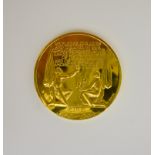 A 22ct Gold 1916-1966 Irish Easter Rising Commemorative Medallion, designed by Paul Vincze (1907-