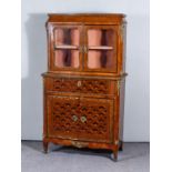 A French Kingwood, Parquetry and Gilt Metal Mounted Secretaire Cabinet, the whole inlaid with