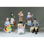 Eleven Royal Doulton Pottery Figures, including - "Country Veterinary" (HN4850), 9ins high, "Old