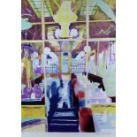 ***Glynn Boyd Harte (1948-2003) - Lithograph in colours - "Interior at Elena's", signed and numbered