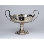 A George V Silver Circular Two-Handled Pedestal Bowl, by Atkin Brothers, Sheffield 1920, with