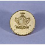 A Maltese Twenty Pound (£M20) Gold Coin, 1972, VF, gross weight 12g