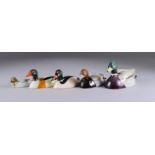 Five Beswick Pottery Models from the Peter Scott Wildfowl Series - mallard, model no. 1518-1,