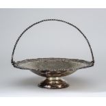A Victorian Silver Circular Basket, by Albert Henry Thompson, Sheffield 1892, of shaped outline,