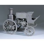 A Rare Merryweather & Sons Scratch Built White Metal Steam Fire Engine Scale Model, Late 19th