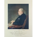 After Alfred Edgerton Cooper (1883-1974) - Colour print - "Profile for Victory - The Right