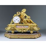 A Late 19th Century Gilt Metal Cased Mantle Clock, by Japy Freres, the case by P.H. Mourey, No.