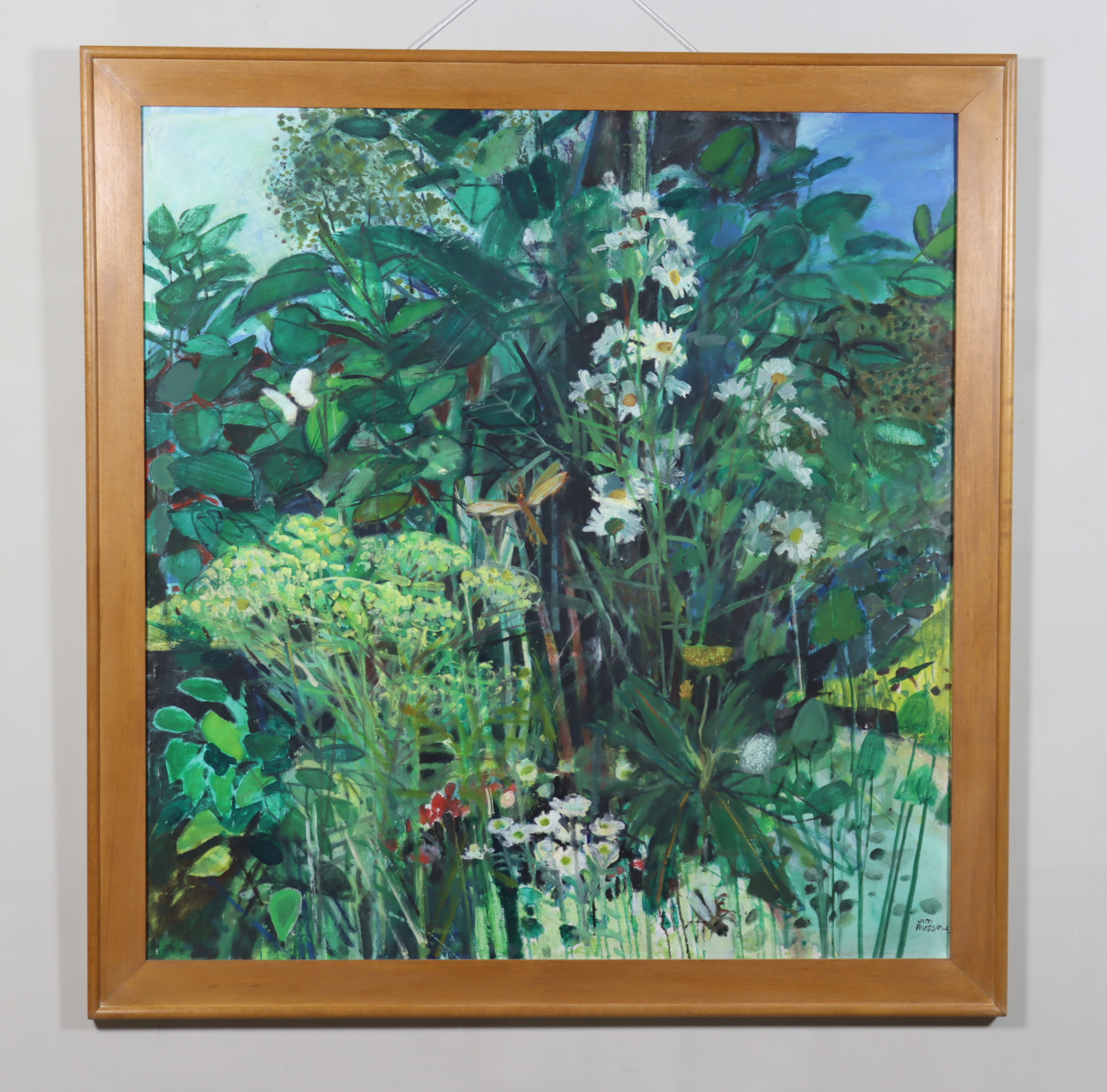 ***Jim Russell (1909-2001) - Oil painting - "Wild Flowers", signed, board 43ins x 41ins, framed - Image 4 of 4