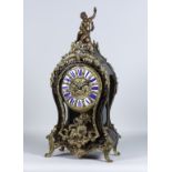 A 19th Century Tortoiseshell Boulle and Brass Mounted Mantle Clock, by B.R., No. 108 45951, the 7.