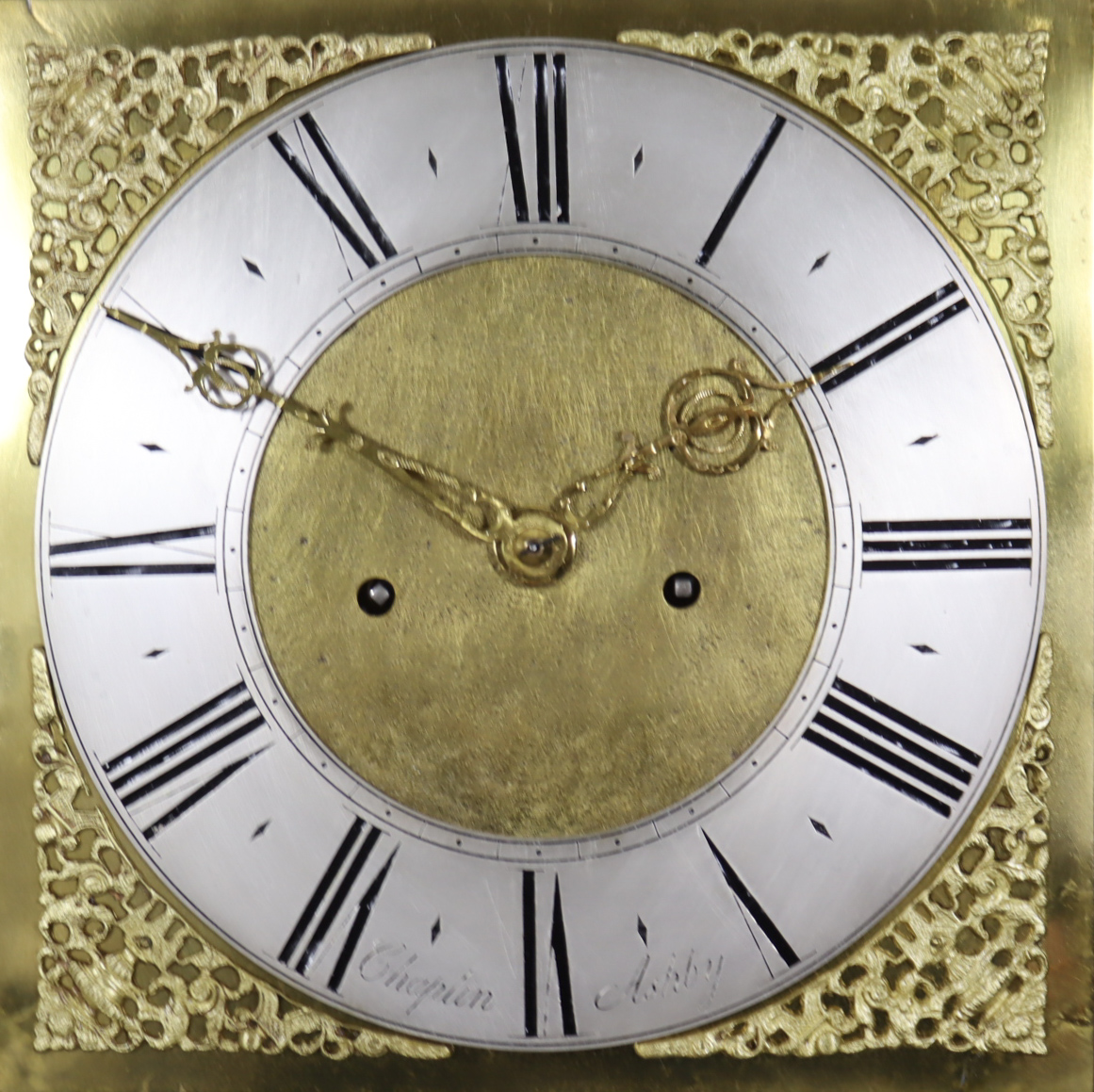 An 18th Century Oak Longcase Clock by Chaplin of Ashby (de-la Zouch), the 12ins square brass dial - Image 2 of 2