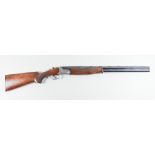 A 12 Bore Over and Under Shotgun by Lanber, Serial No. 0295611, 28ins steel shot proof multi