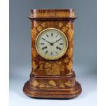 A 19th Century French Rosewood and Marquetry Cased Mantle Clock, by Leroy of Paris, No.162, the 4ins