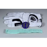 Of Ernie Els Golfing Interest - A Calloway 2011 "Tour Authentic" left handed golf glove, a single