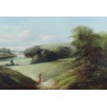 H. Larpent Roberts (Exh. 1860-1890) - Oil painting - "The Trent near Nottingham", signed, relined