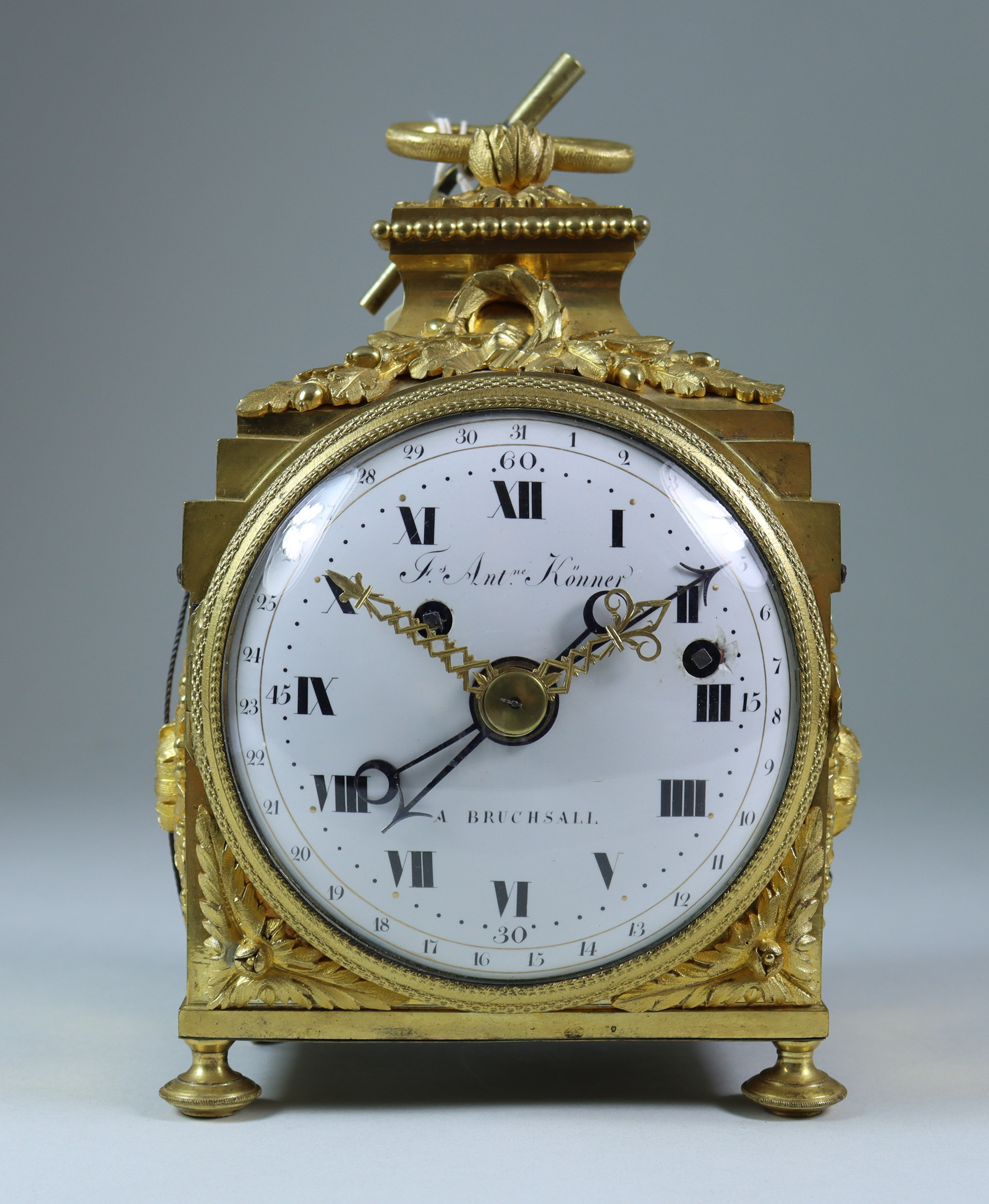 An Early 19th Century French Ormolu 'Pendule d'Officier' Mantle Clock, by F.S. Antoine Konner, - Image 16 of 16