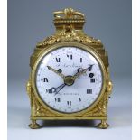 An Early 19th Century French Ormolu 'Pendule d'Officier' Mantle Clock, by F.S. Antoine Konner,