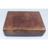 A Red Leather Covered Writing Box, 19th Century, by Wells & Lamb, Manufacturers to the Queen,