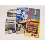 SIX MANCHESTER UNITED AWAY PROGRAMMES, v Bristol Rovers 3rd round League Cup 1972/73, v Bradford