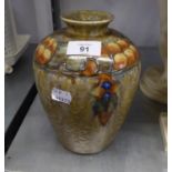 A CRANSTON DECORATIVE DESIGN POTTERY VASE