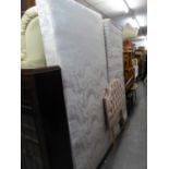 TWIN BURGESS ?BUCKINGHAM? 3? DIVAN BEDS WITH BUTTON UPHOLSTERED HEADBOARDS