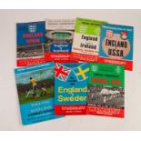 SEVEN ENGLAND HOME PROGRAMMES, v Spain 1967, v Scotland 1967, v Northern Ireland 1967, v USSR