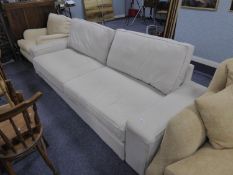 A LARGE MODERN BED SETTEE WITH PULL-OUT ACTION
