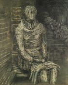 HENRY MOORE (1898-1986) ARTIST SIGNED LIMITED EDITION COLOUR PRINT Seated female figure, (25/100)