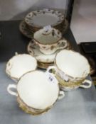 AN EDWARDIAN 21 PIECE ROYAL ALBERT PORCELAIN TEA SERVICE