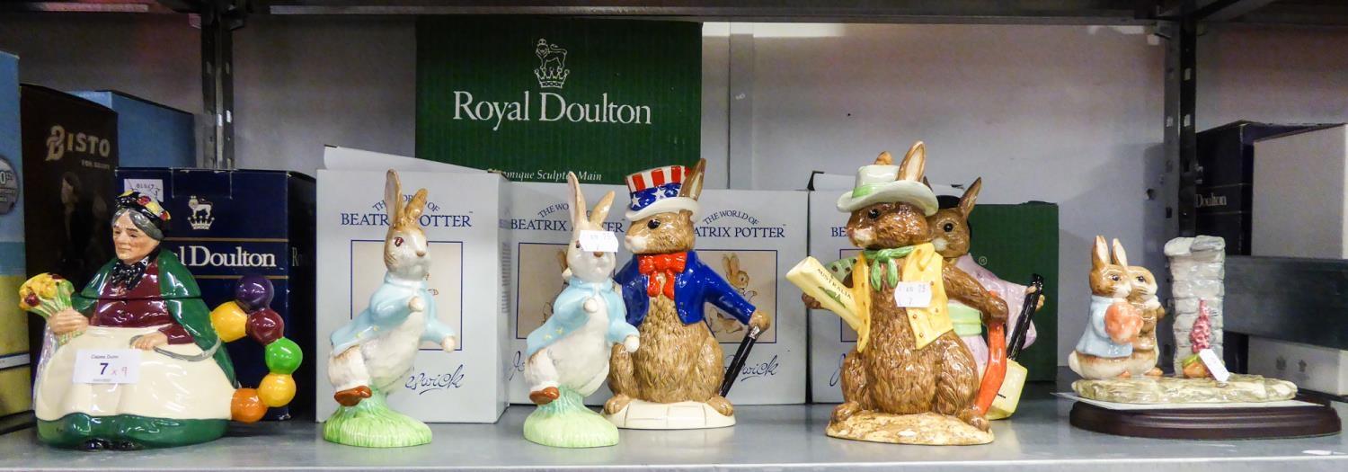 FOUR BESWICK MODERN BOXED BEATRIX POTTER CHARACTER FIGURES,  A MODERN BOXED BESWICK BEATRIX